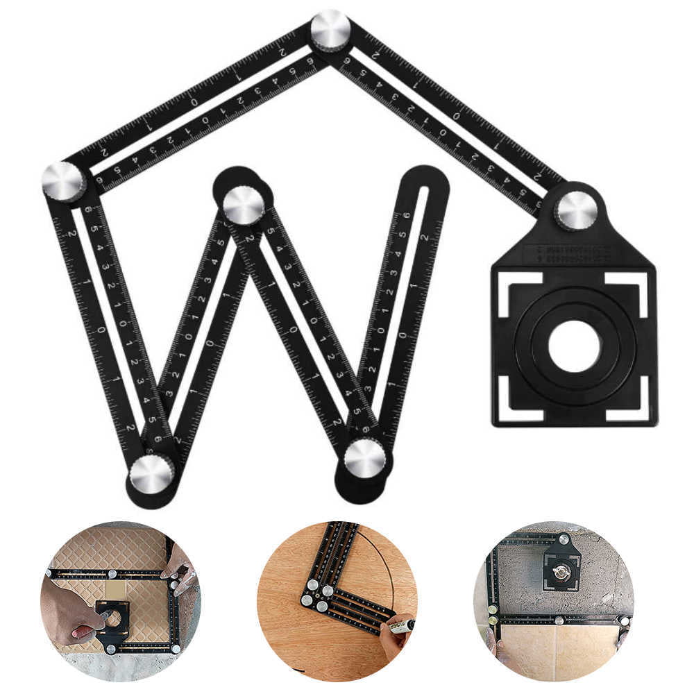Multi Point Ruler High-Quality Multi Angle Ruler for Hand Tool Applications