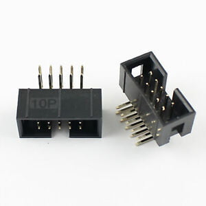 10 PIN BOX HEADER CONNECTOR 2.54MM RIGHT ANGLE