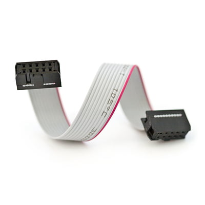Ribbon cable with IDC connectors 10x28AWG