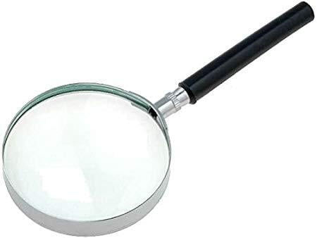 Hand magnifier Mag: x4 Lens diam 75mm Hand magnifier Mag: x4 Lens diam 75mm