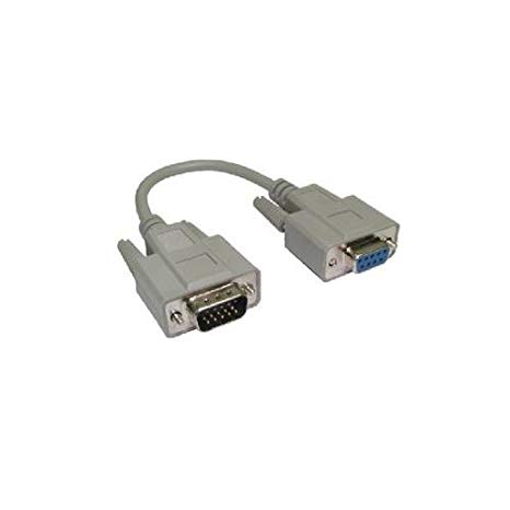 DB9 Female to HD15 Pin Male Cable (VGA Adapter) (only cable length =  21cm)