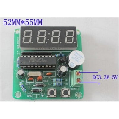 At89c2051 Digital 4 Bits Electronic Clock Kit