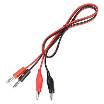 Pair of Banana Plug to Crocodile Clip Lead Cable