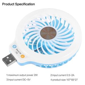 Night Light USB Mini Fan