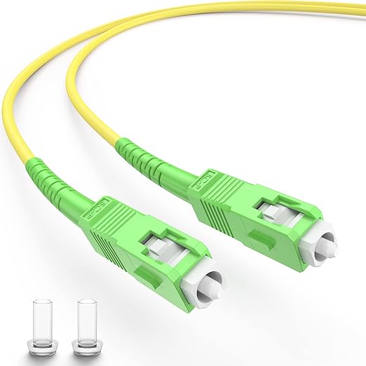 Fiber Patch Cable, SC/APC both sides, 5 meters, LSZH Cable
