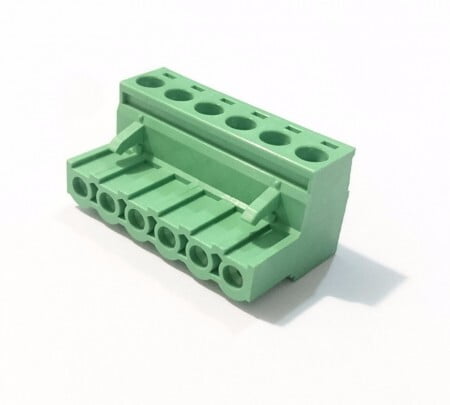 6 PIN FEMALE PLUG-IN TYPE VERTICAL TERMINAL BLOCK 5ESDV