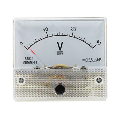 DC 0-30V Analog Voltmeter 85C1 GB/T7676-98