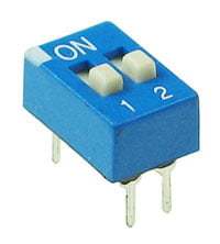 Dip Switch 2 Position Top