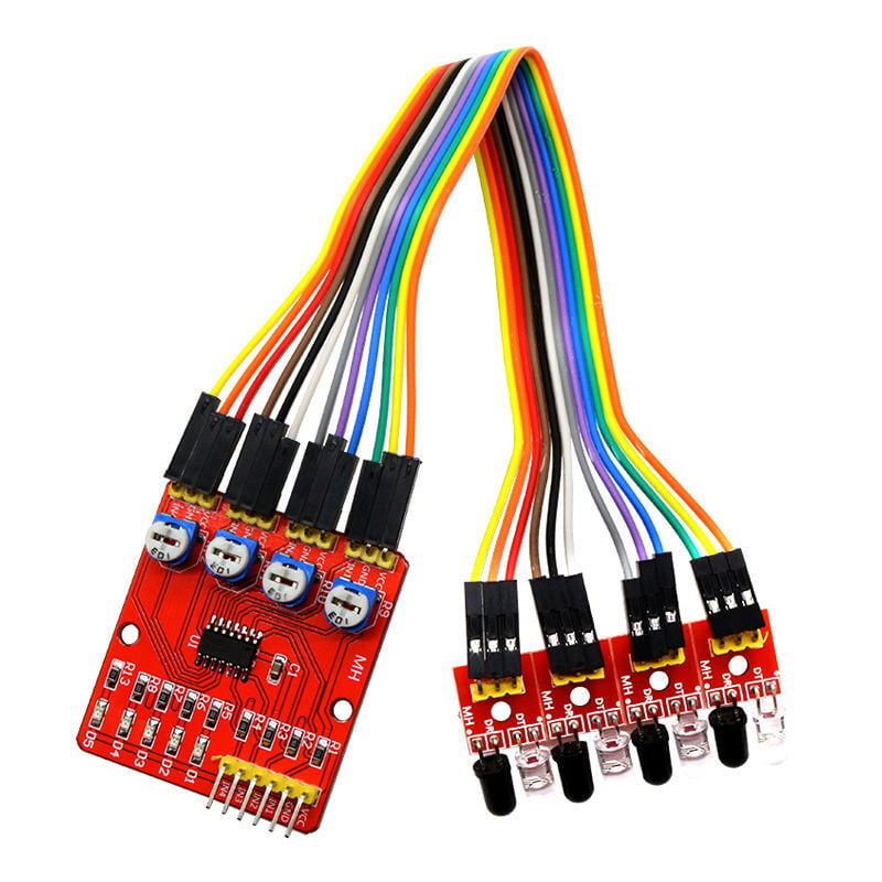 4CH TCRT5000 IR Obstacle Sensor Track Module 4CH TCRT5000 IR Obstacle Sensor Track Module