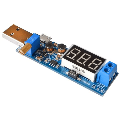 Usb Power Booster Module Adjustable Voltage Digital Display