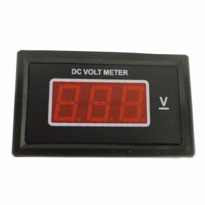 Digital DC Voltmeter 50 VDC Red
