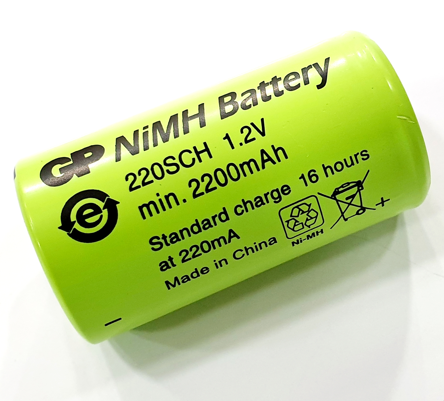 GP 220SCH 1.2V, 2200mAh GP 220SCH 1.2V, 2200mAh