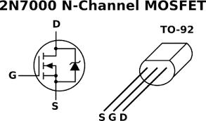 2N7000 N-Channel Transistor 60V, 200mA, 5 Ω
