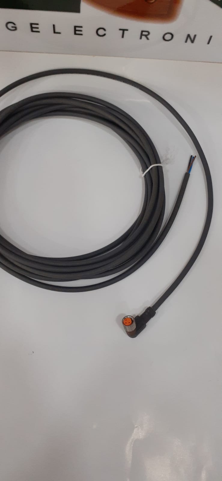 ELWIKAKV355022 Connection lead, M8,  PIN 3, angled 5m (C)