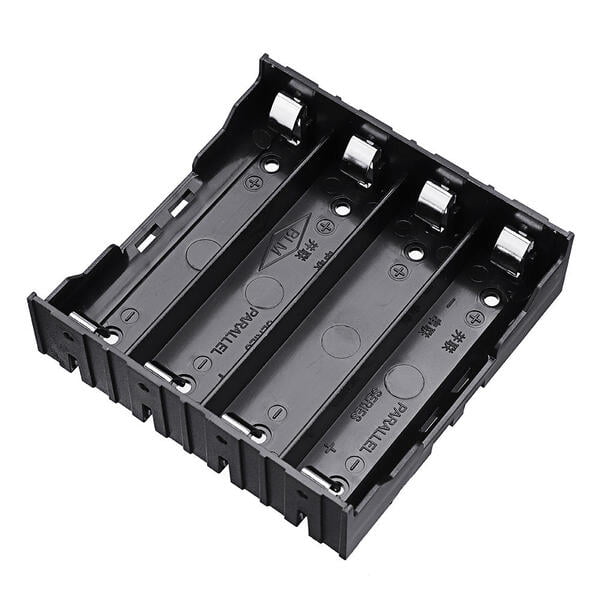 4X18650 Battery CASE BLACK PCB 8 PIN 4X18650 Battery CASE BLACK PCB 8 PIN
