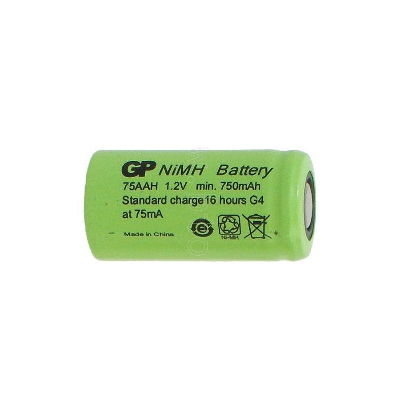 GP Industrial 75AAH 1.2V, 750mAh GP Industrial 75AAH 1.2V, 750mAh
