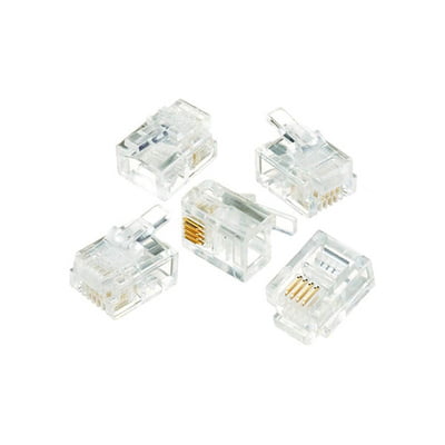 RJ11 Connector (100 in 1) Pack
