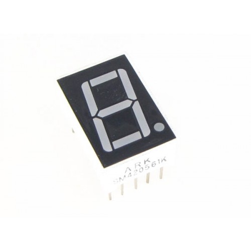 7 SEGMENT 1 DIGIT COMMON CATHODE 2.3 INCH GREEN 7 SEGMENT 1 DIGIT COMMON CATHODE 2.3 INCH GREEN